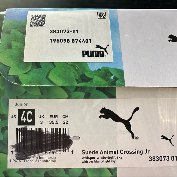 PUMA x Animal Crossing Suede Sneaker Junior SZ 4C NIB - Picture 11 of 12